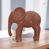 Estatueta Elefante Dcoração Luxo Aparador Sala Mesa AVB DECOR