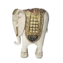 Estatueta Elefante Manto Coração Contemporâneo 19Cm 75744