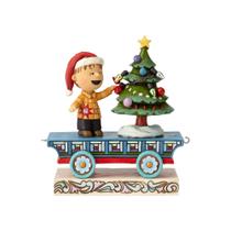 Estatueta Enesco Peanuts de Jim Shore Linus Train Car 12cm