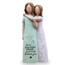 Estatueta esculpida AcowSpt, presente de aniversário da filha para a mãe