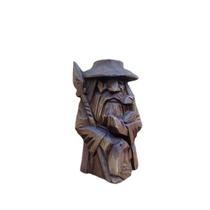 Estatueta, escultura, estátua, Odin, Thor, Ulf Heidner, resina nórdica