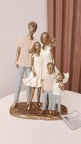Estatueta Família Casal E Três Filhos 257-787