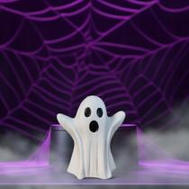 Estatueta Fantasma Fantasminha Mine de Ceramica halloween