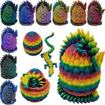 Estatueta Fidget ZZ LIFE Surprise Dragon Egg com dragão articulado
