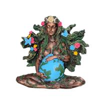 Estatueta Gaia Guardia da Natureza Deusa Grande de Resina