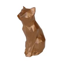 Estatueta Gato Sentado Geométrico (Low Poly) Tamanho G