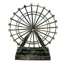 Estatueta giratória da decoração da estátua da roda gigante do metal para o escritório e o brinquedo das crianças