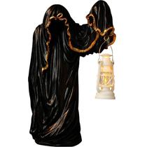 Estatueta Gothic Ghost Wizard Dark Cloaked com lanterna 20,5 cm