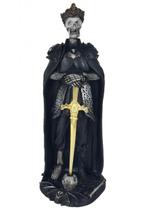 Estatueta Guerreiro Esqueleto Com Espada
