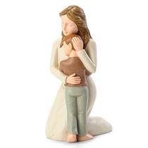 Estatueta Hensonever Mãe e Filho esculpida à mão