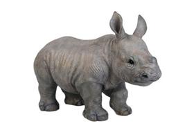 Estatueta Hi-Line Gift Ltd Baby Rhino Polyresin 51x21x36cm