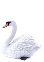 Estatueta Hi-Line Gift Ltd Estátua de cisne branco 43 cm