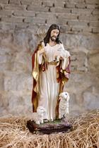 Estatueta Hi-Line Gift Ltd. Good Shepherd 61 cm em poliresina