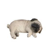 Estatueta Hi-Line Gift Ltd. Pug Dreamland Brown Polyresin Estatueta Hi-Line Gift Ltd. Pug Dreamland Brown Polyresin