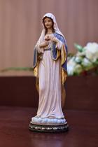 Estatueta Hi-Line Gift Ltd. Sacred Heart Mary 12" em poliresina