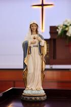 Estatueta Hi-Line Gift Ltd. Sacred Heart Mary 61 cm em poliresina