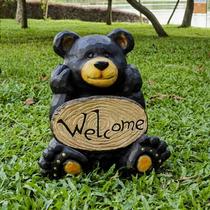 Estatueta Hi-Line Gift Ltd Thinking Bear Outdoor 31x25x37 cm