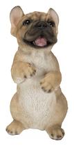 Estatueta Hi-Line Gift Standing French Bulldog Bege Branco