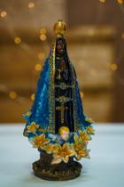 Estatueta Imagem Nossa Senhora Aparecida 23cm Em Resina alta qualidade Estatueta Imagem Nossa Senhora Aparecida 23cm Em Resina alta qualidade
