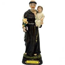 Estatueta Imagem Santo Antônio De Pádua Enfeite Resina 16cm Estatueta Imagem Santo Antônio De Pádua Enfeite Resina 16cm