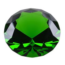 Estatueta LONGWIN Crystal Diamond Paperweight 10 cm verde