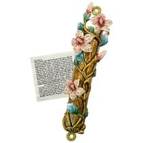 Estatueta MrMrKura Mezuzah Door Case com rolagem 5,8 x 24,5 cm Estatueta MrMrKura Mezuzah Door Case com rolagem 5,8 x 24,5 cm