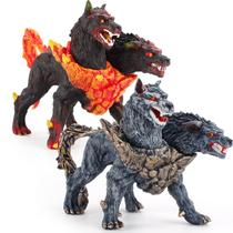 Estatueta Mythical Hellhound de duas cabeças, 2 peças de PVC 15,5 cm