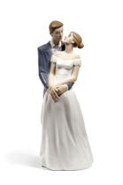 Estatueta NAO Dia Inesquecível Porcelana Noiva e Noivo Estatueta NAO Dia Inesquecível Porcelana Noiva e Noivo
