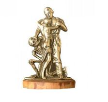 Estatueta O Ceifador Bronze Escultura Médico Paciente Obra Estatueta O Ceifador Bronze Escultura Médico Paciente Obra