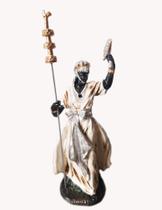 Estatueta Orixá Oxalá Em Resina Imagem 27,5cm Umbanda