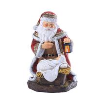 Estatueta ornamental de lanterna de Papai Noel, escultura, estátua