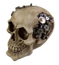 Estatueta Pacific Giftware Steampunk Cyborg Skull Clockwork Gear Estatueta Pacific Giftware Steampunk Cyborg Skull Clockwork Gear
