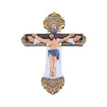 Estatueta, pingente de cruz, resina de Páscoa da Santíssima Trindade, 19,6 cm