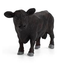Estatueta realista Black Angus Bull PVC Wild Cow modelo 12,5 cm