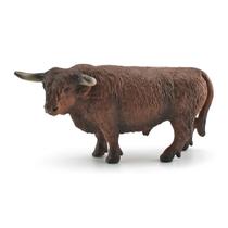 Estatueta realista de PVC Highland Cow modelo de 14,5 cm para crianças