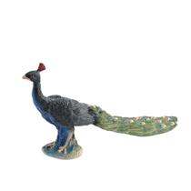 Estatueta realista Peacock PVC Forest Wildlife Bird 17 cm