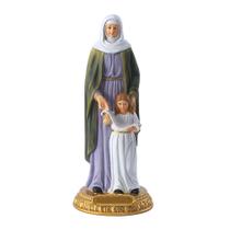 Estatueta religiosa de Santa Ana e Maria com ornamento de estátua Estatueta religiosa de Santa Ana e Maria com ornamento de estátua