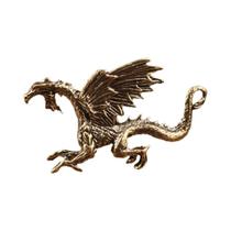 Estatueta Retrô De Dragão Pterossauro Em Latão Sólido, Besta Mítica Chinesa, Ornamento De Mesa Feng Estatueta Retrô De Dragão Pterossauro Em Latão Sólido, Besta Mítica Chinesa, Ornamento De Mesa Feng