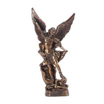Estatueta Saint Milka Angel Matando Demônios Cor de Cobre Estatueta Saint Milka Angel Matando Demônios Cor de Cobre