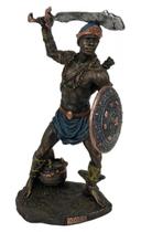 Estatueta sala quarto Geek Orixa Ogum umbanda Resina 23,5x13 - Shoppingnet