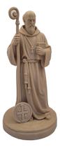 Estatueta São Bento Enfeite Mesa Católico Proteção Jesus V1