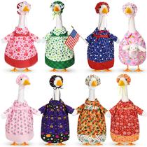 Estatueta Silicherry 17" Baby Goose, conjunto de roupas de Natal, 8 peças