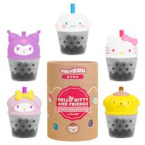 Estatueta Squishy Hamee Sanrio Hello Kitty Boba Series 1 peça