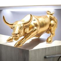 Estatueta Touro Wall Street Bolsa Investimento - Resina