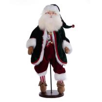 Estatueta Vickerman Santa Doll 48 cm Jingle Bell Stand