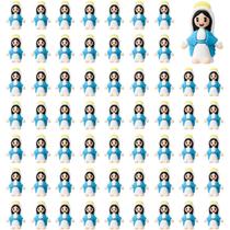 Estatuetas ARCHCRTC Little Virgin Mary 100 unidades de PVC azul