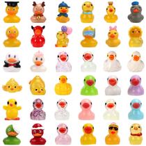 Estatuetas coloridas Mini Resin Ducks XIHIRCD para decoração