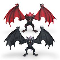 Estatuetas de 2 peças realistas Bat Demon Mythical Creature PVC T