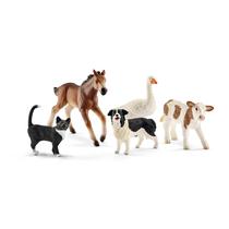 Estatuetas de animais de fazenda Schleich Farm World 5 peças para crianças de 3 anos ou mais Estatuetas de animais de fazenda Schleich Farm World 5 peças para crianças de 3 anos ou mais