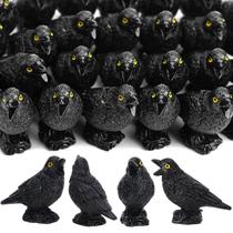 Estatuetas de corvos em miniatura GGSTDDUP 50 unidades de resina Black Crow